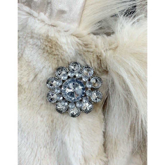 Andrew Marc New York Cream Faux Fur Jacket NWT - Picture 6 of 9